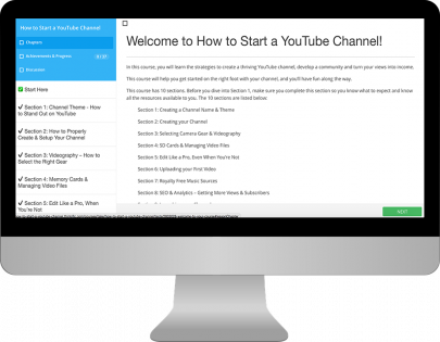 Learn The Secrets Of Youtube And Grow Your Channel - Computer Monitor (405x315), Png Download