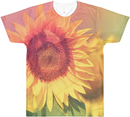 Summer Sunflower All Over Print - Hazy Summer Sunflower - Tote Bags (480x480), Png Download