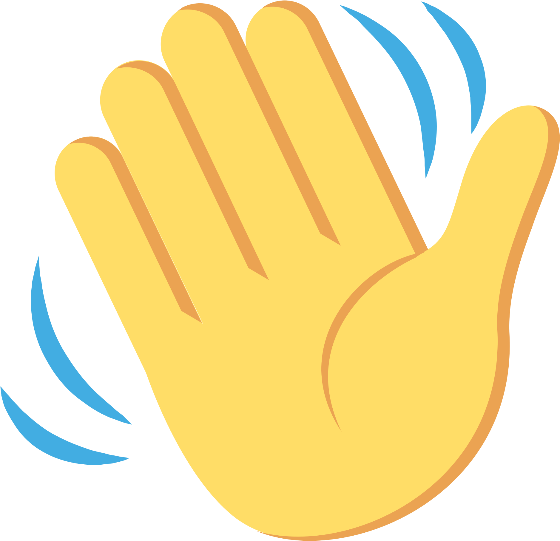 Google Emoji Waving Hand Png Free Transparent Png Clipart Images | The ...