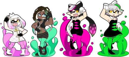 Why Not All Of The Waifus - Off The Hook Amiibo (540x260), Png Download