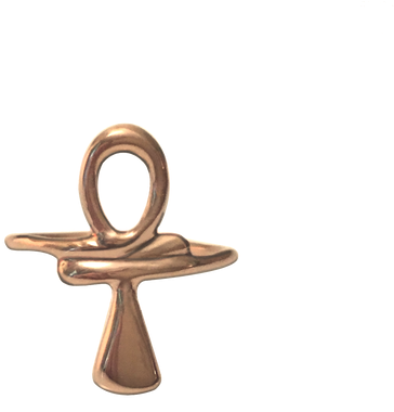 14k Solid Gold Ankh Ring, Also Available In Sterling - Cross (498x498), Png Download