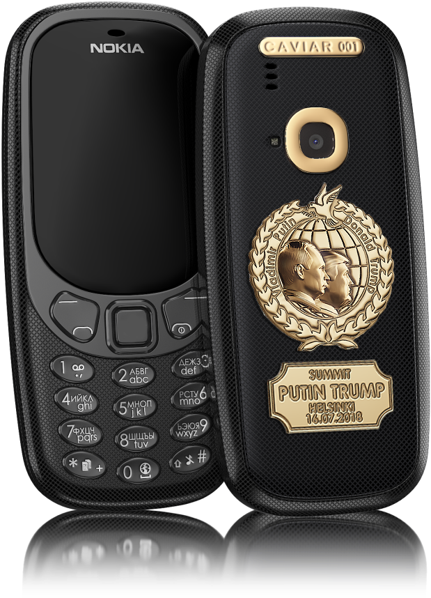 Caviar Nokia Putin Trump Summit Black Version - Nokia 3310 (790x909), Png Download