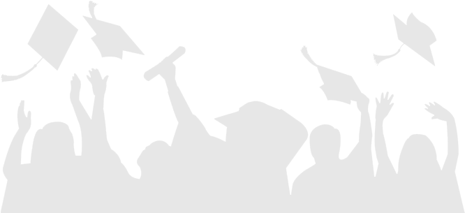 Graduation - Silhouette (669x316), Png Download