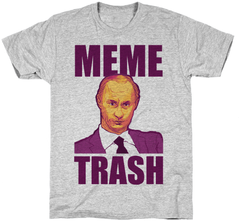Meme Trash Vladimir Putin Mens T-shirt - Babadook Gay (484x484), Png Download