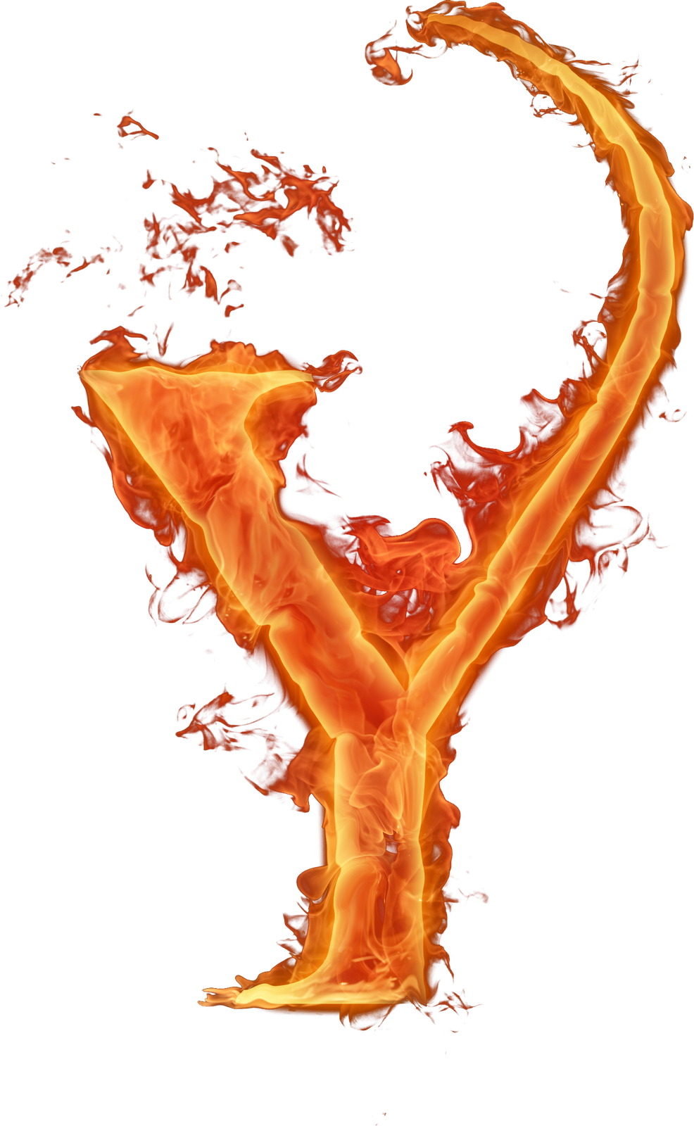 Lettering Art, Spelling, Candle, Fonts, Fire, Cyber, - Letra Y Fuego Png (986x1600), Png Download