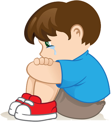 Sad Boy Cartoon Png Carsjp Com - Sad Boy Clipart Png (386x445), Png Download