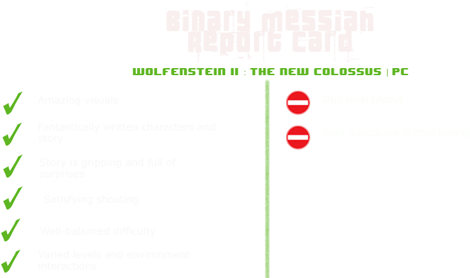 Report Card Wolfenstein - Symmetry (800x400), Png Download