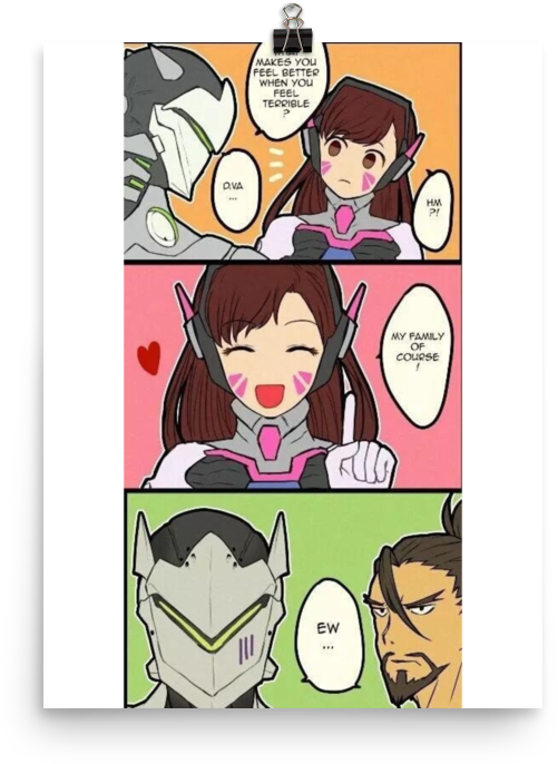Funny Genji,hanzo And D - Funny D Va (1000x1000), Png Download