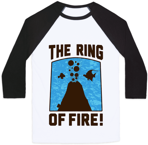 The Ring Of Fire Baseball Tee - Fight Club Book Club (484x484), Png Download