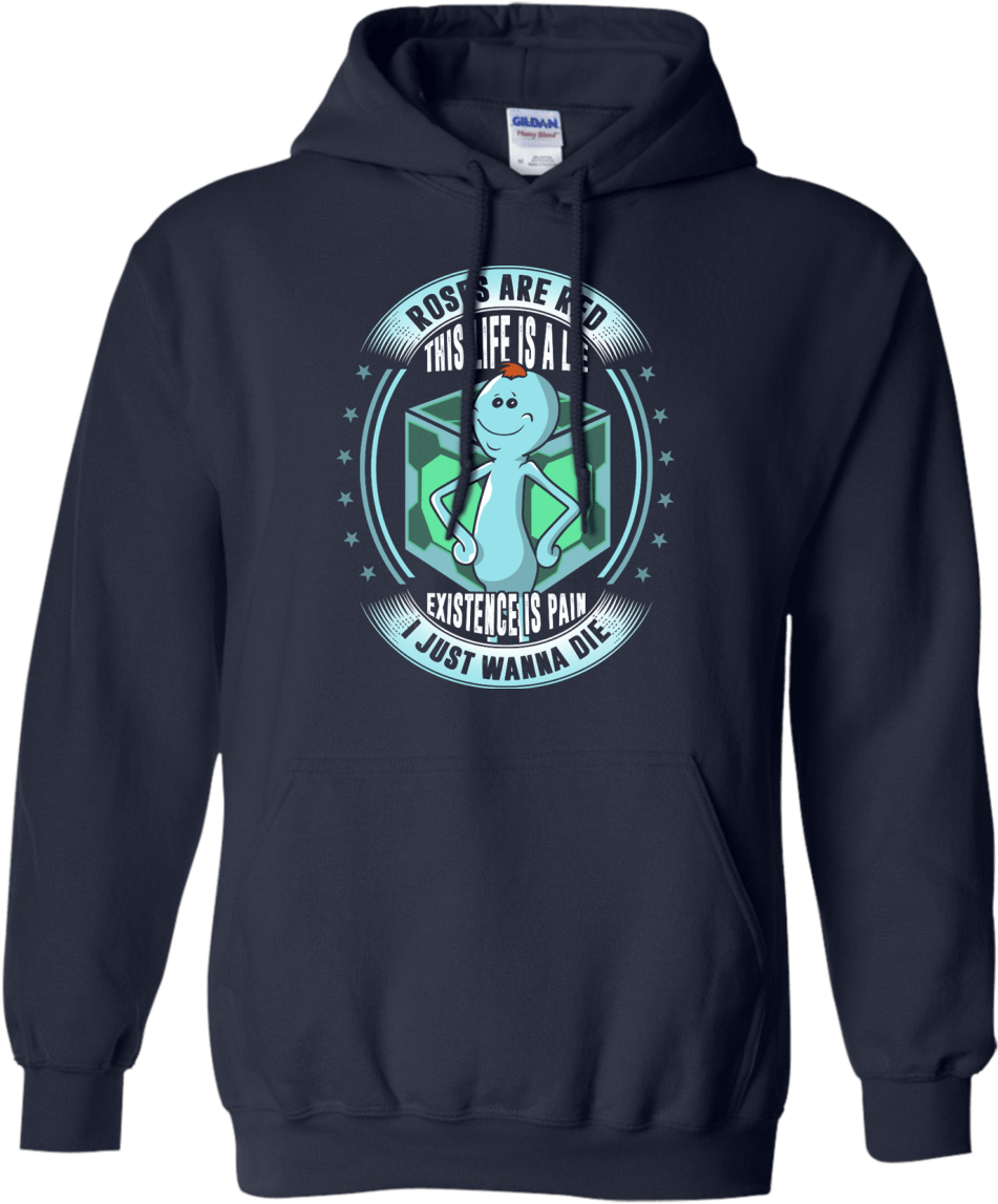 Roses Are Red This Life Is A Lie - Rick And Morty Schwifty Hoodie (1155x1155), Png Download