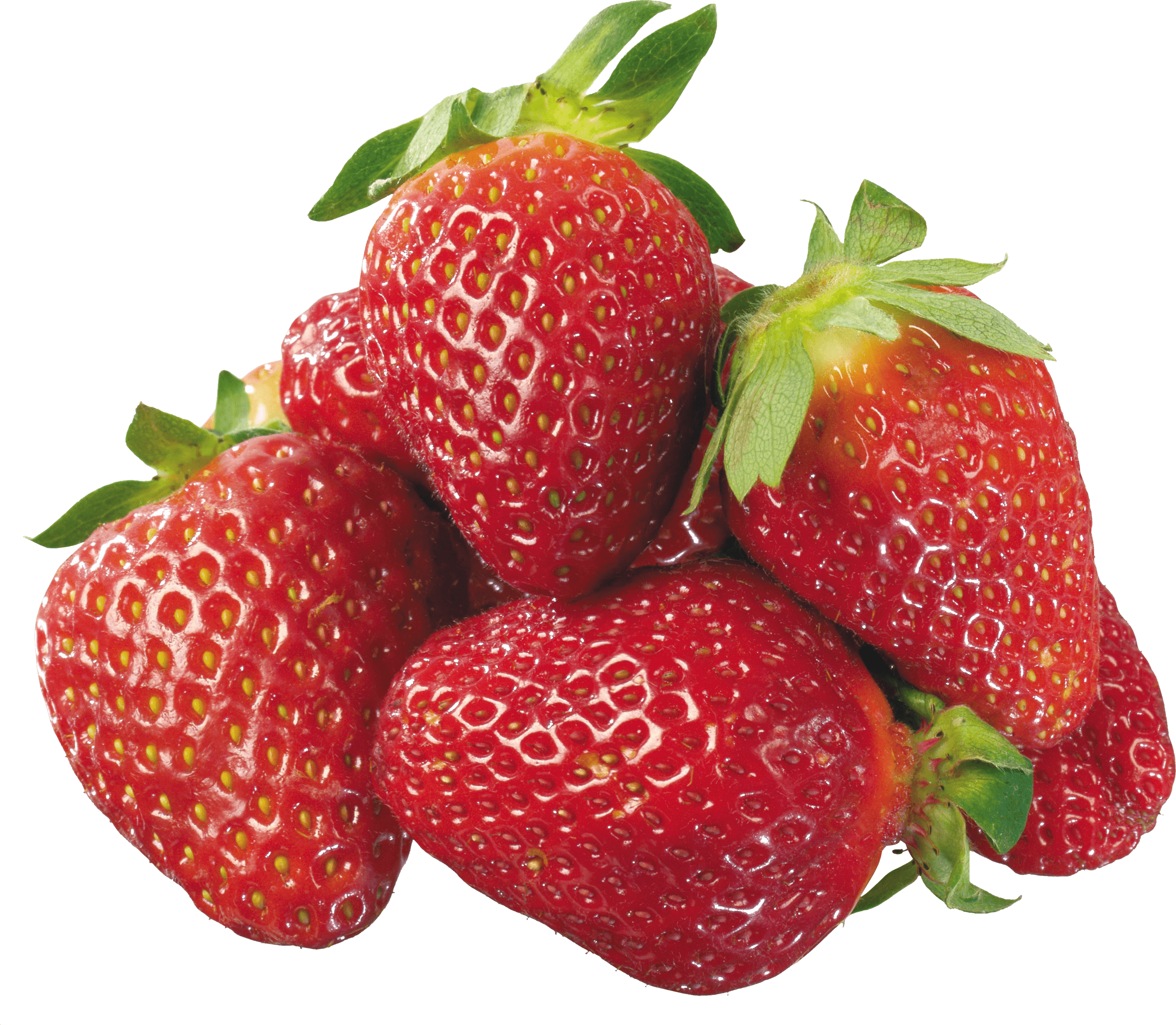 Group Of Strawberries - Raspberry Png (2700x2353), Png Download