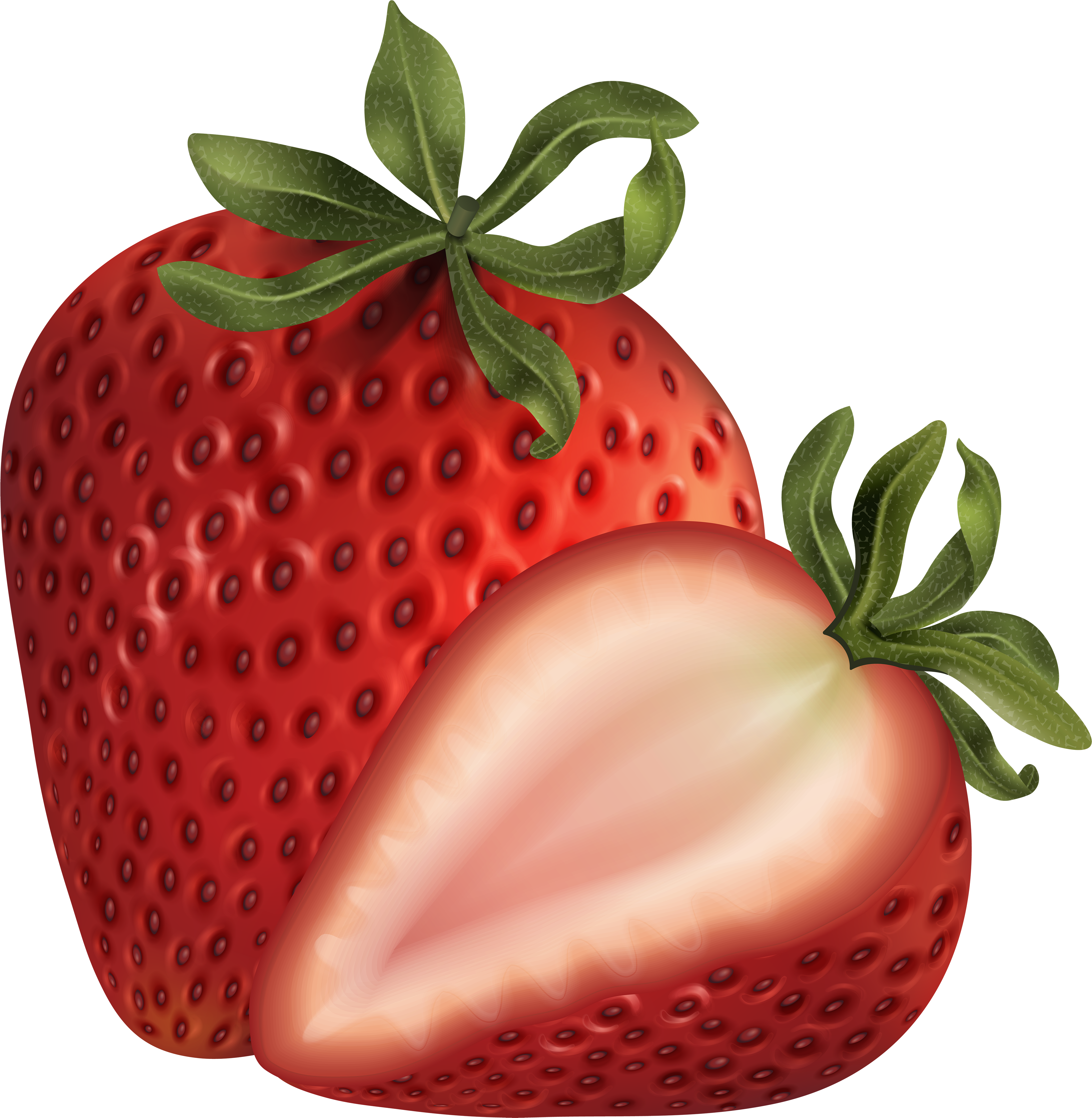 Strawberry Clip Art Image Black And White Stock - Strawberry Png (4923x5000), Png Download