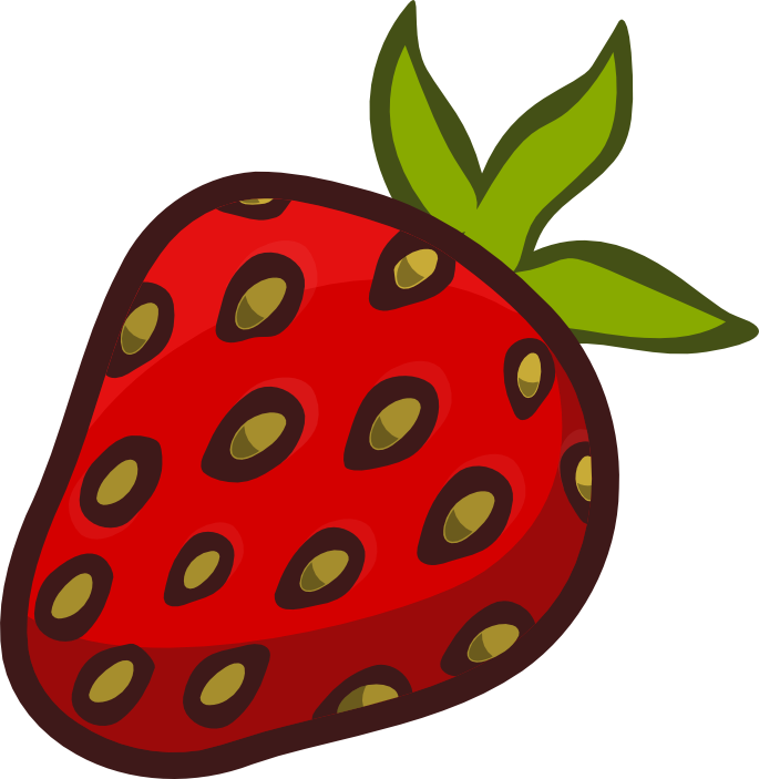 Strawberry Clipart Strawberry Fruit Clip Art Clipartandscrap - Clipart Strawberry Fruit Cartoon (685x703), Png Download