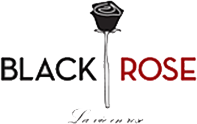 Black Rose Suites - Black Rose Logo Design (460x310), Png Download