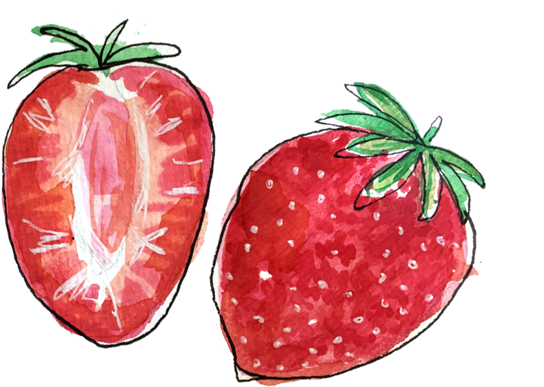 Strawberries June2018 Lyndsay - Portable Network Graphics (966x966), Png Download
