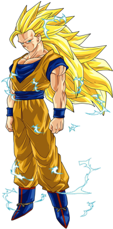 Goku - Goku Super Saiyan 3 (250x482), Png Download