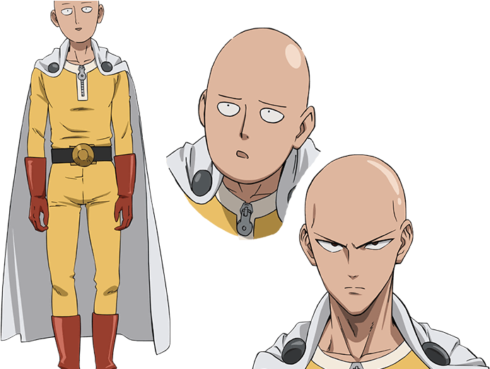 One Punch Man Characters Saitama (770x520), Png Download