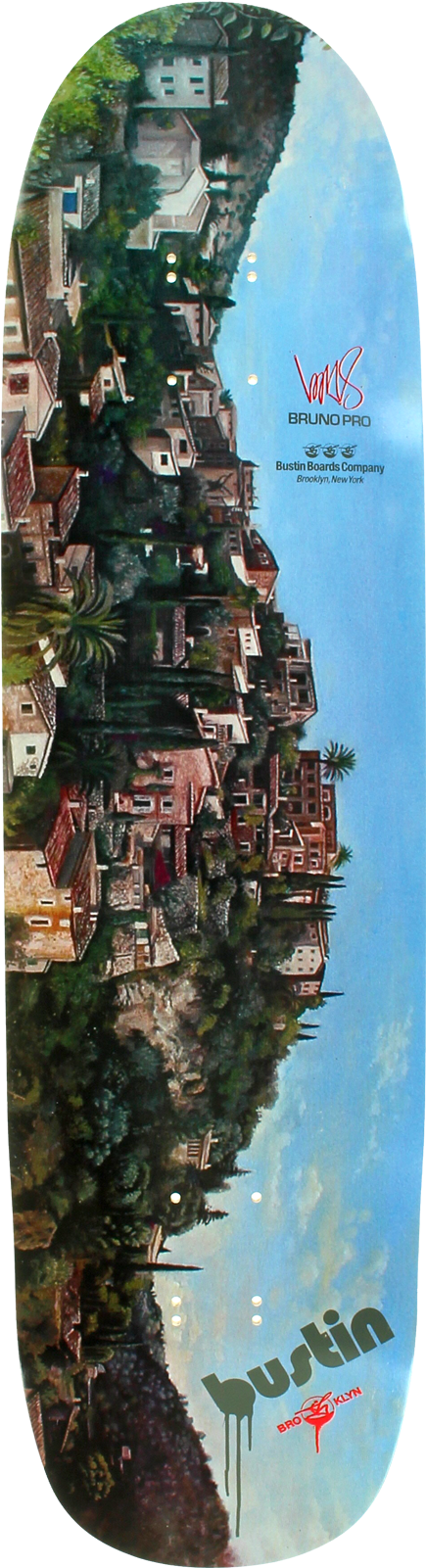 Bustin Skateboards - Bustin Bruno Pro Longboard Skateboard Deck (508x1600), Png Download