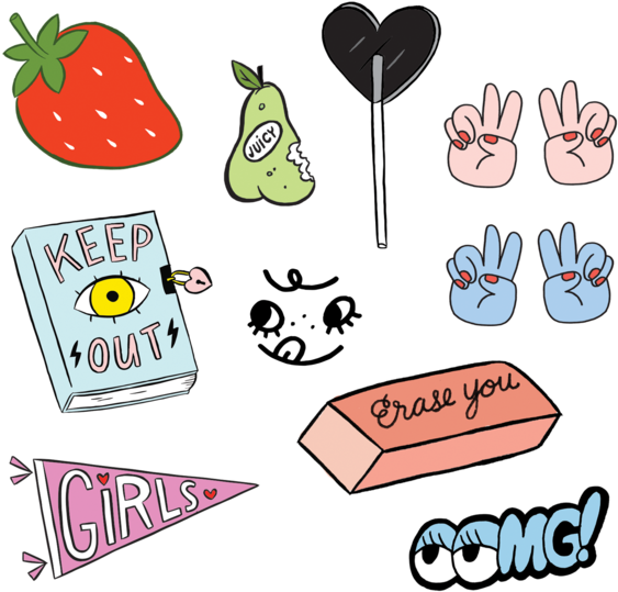 Download Girl Gang Sheet Clip Art PNG Image with No Background