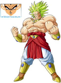 Click To View Full Size Image - Broly With Blue Hair (350x350), Png Download