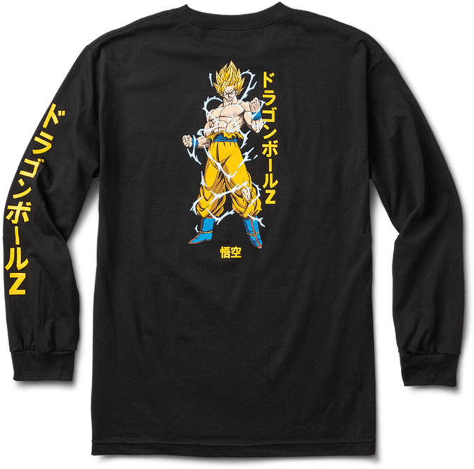 Super Saiyan Goku Ls Tee - T-shirt (800x800), Png Download