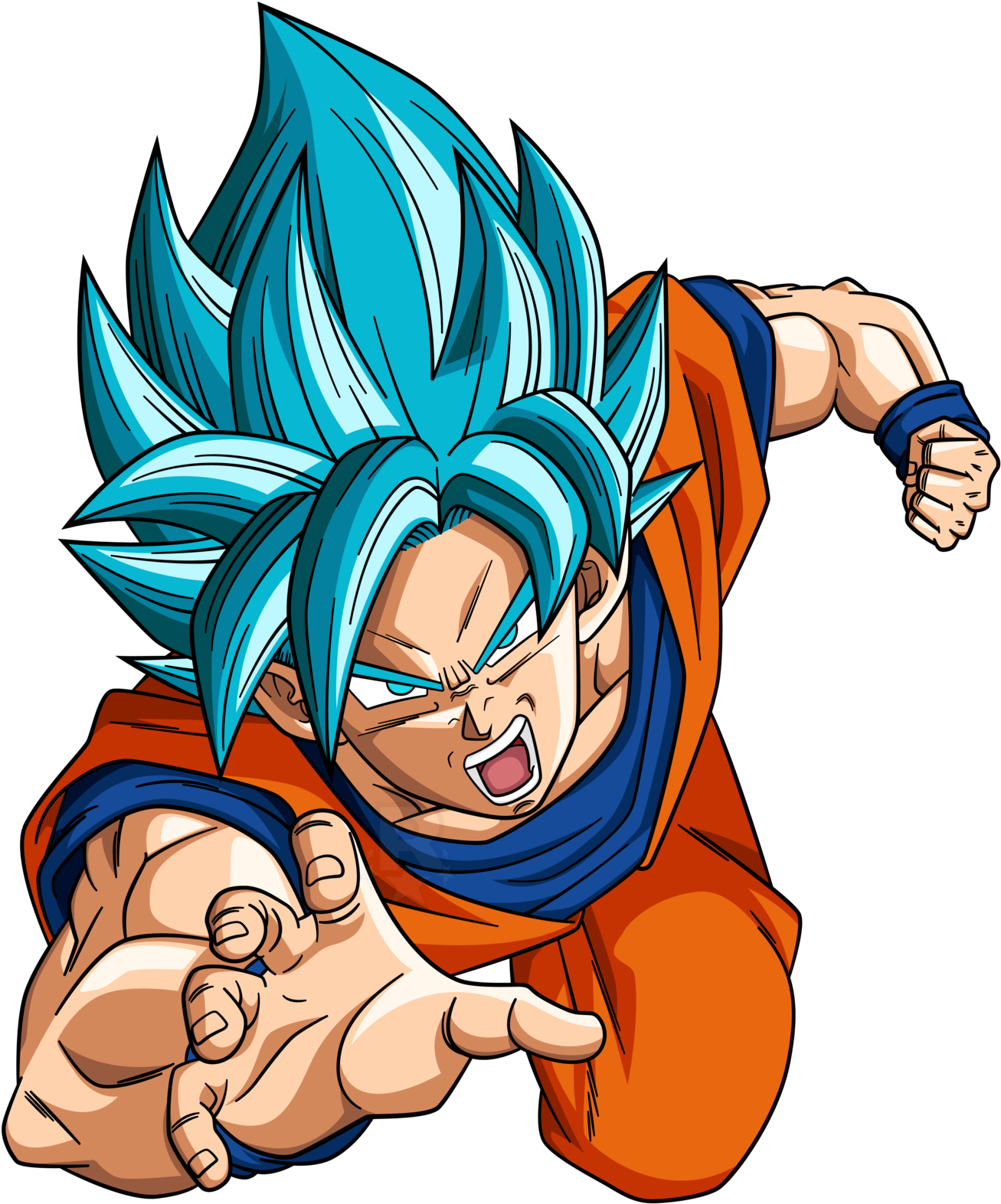 Goku Ssj3 Blue By Naironkr - Do Goku Ssj Blue 3, HD Png Download -  506x1332(#4437906) - PngFind