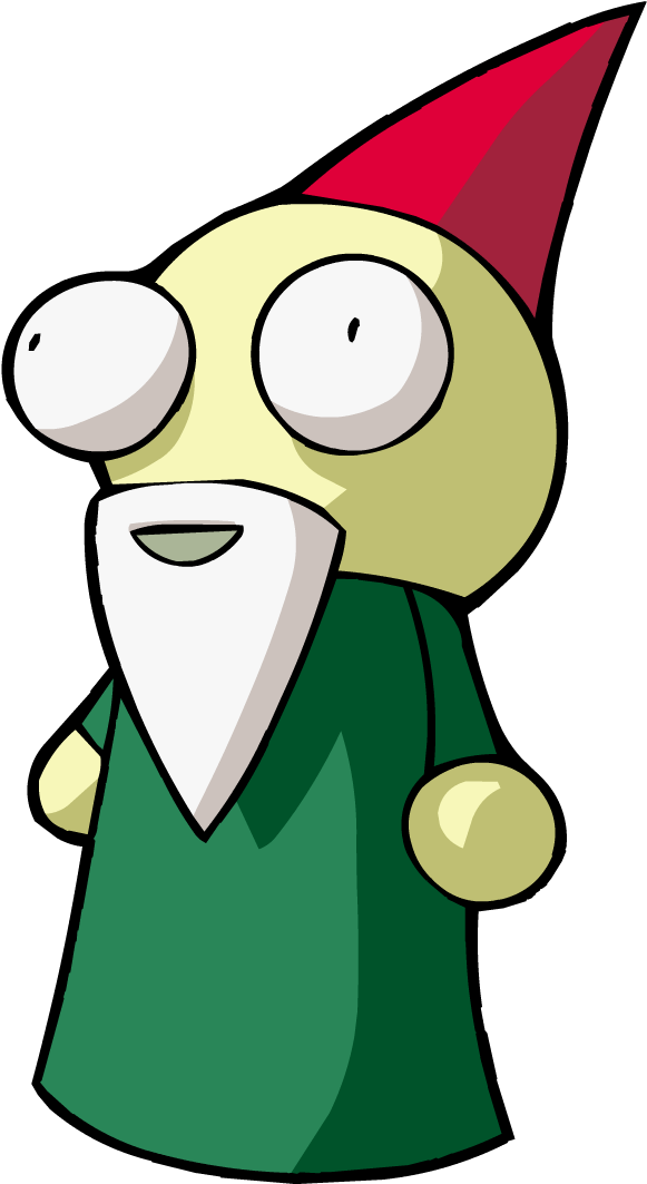 Gnome - Invader Zim Lawn Gnome (600x1083), Png Download