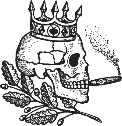 Skulls Drawings With Cigars - Russian Criminal Tattoo Encyclopedia (400x411), Png Download
