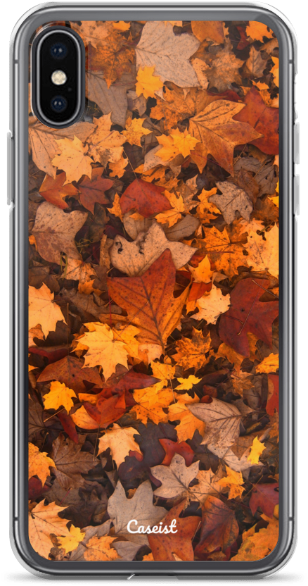 Fallen Leaves Iphone Case - Hojas De Otoño Marrones (1000x1000), Png Download