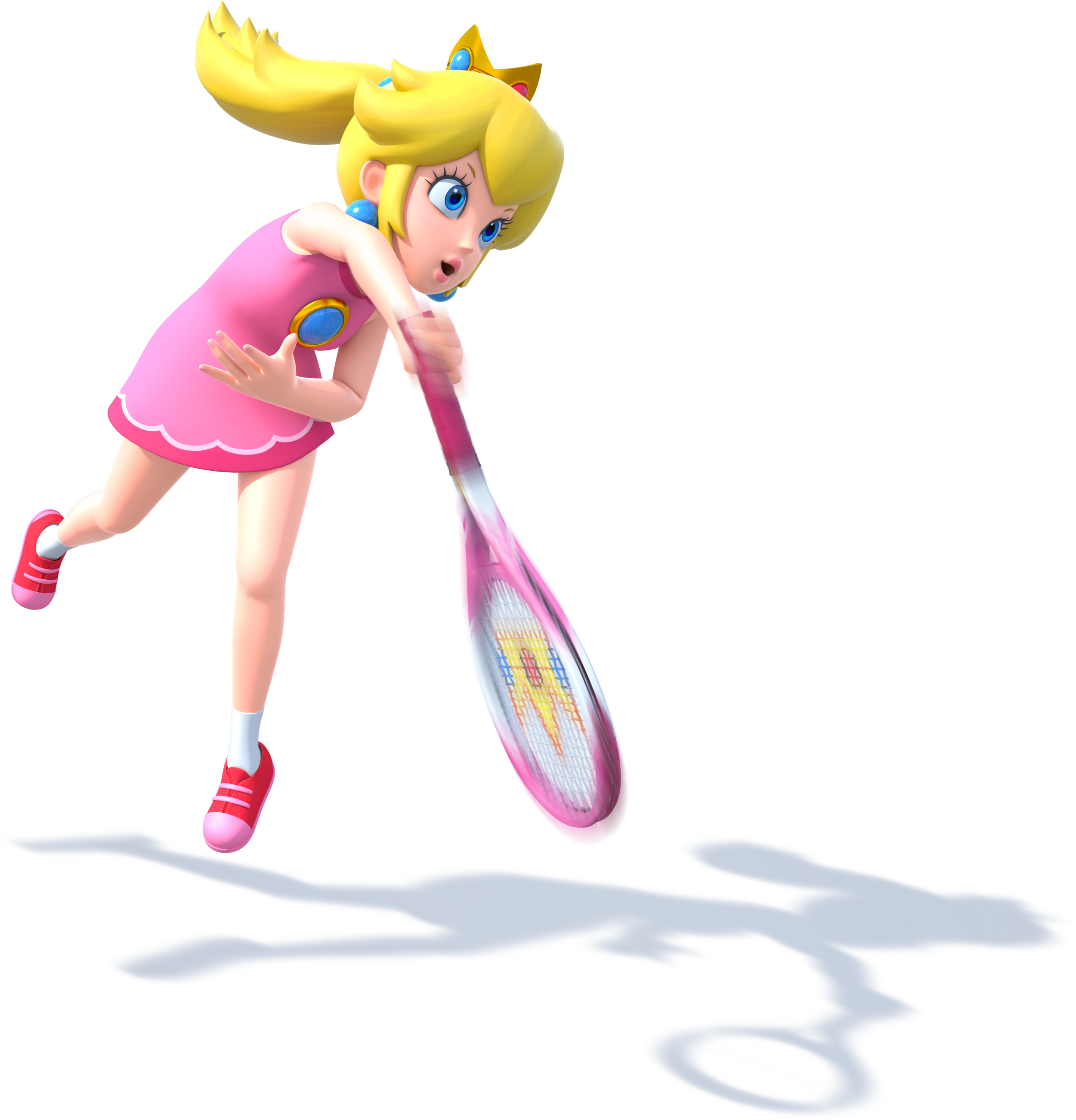 Mario Tennis Ultra Smash - Princess Peach Skirt Mario Tennis Ultra Smash (2500x2602), Png Download