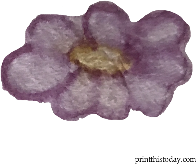 Free Watercolor Handmade Leaves Clipart Free Watercolor - Viola (720x720), Png Download