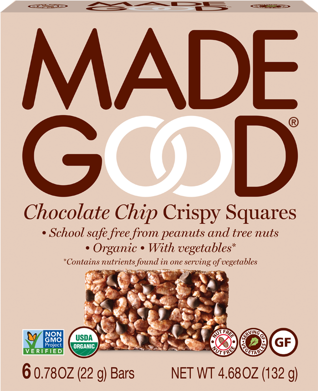 Looking - Made Good Chocolate Chip Crispy Squares (768x809), Png Download