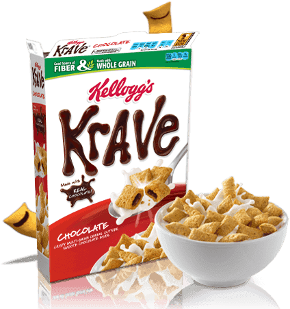 Default Rev02 - Krave Chocolate Cereal (457x450), Png Download