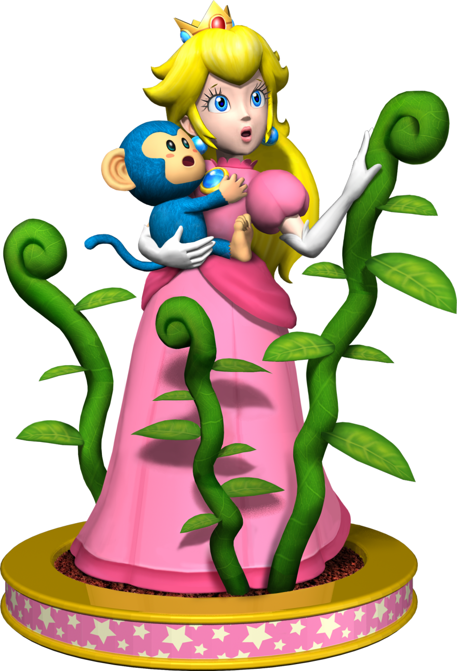 Princess Peach Clipart Mario Party (932x1368), Png Download