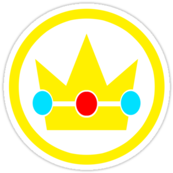 "princess Peach Crown" Stickers By Sirrockalot, Redbubble - Princess