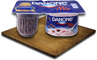 Danone-cereal - Ice Cream (386x492), Png Download
