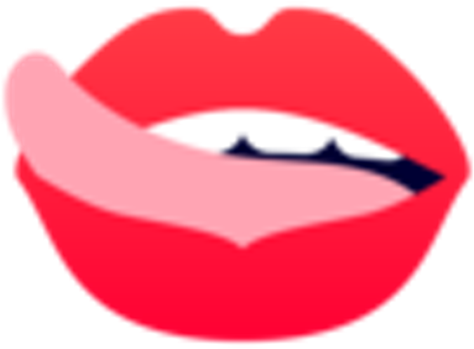Image Result For Naughty Emoji Symbols - Licking Sticker Gif (740x740), Png Download