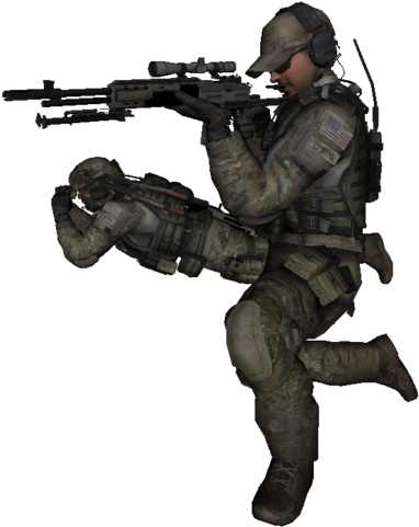 Grinch~modern Warfare 3 Fond D'écran With A Rifleman, - Mw3 Delta Force Grinch (411x500), Png Download