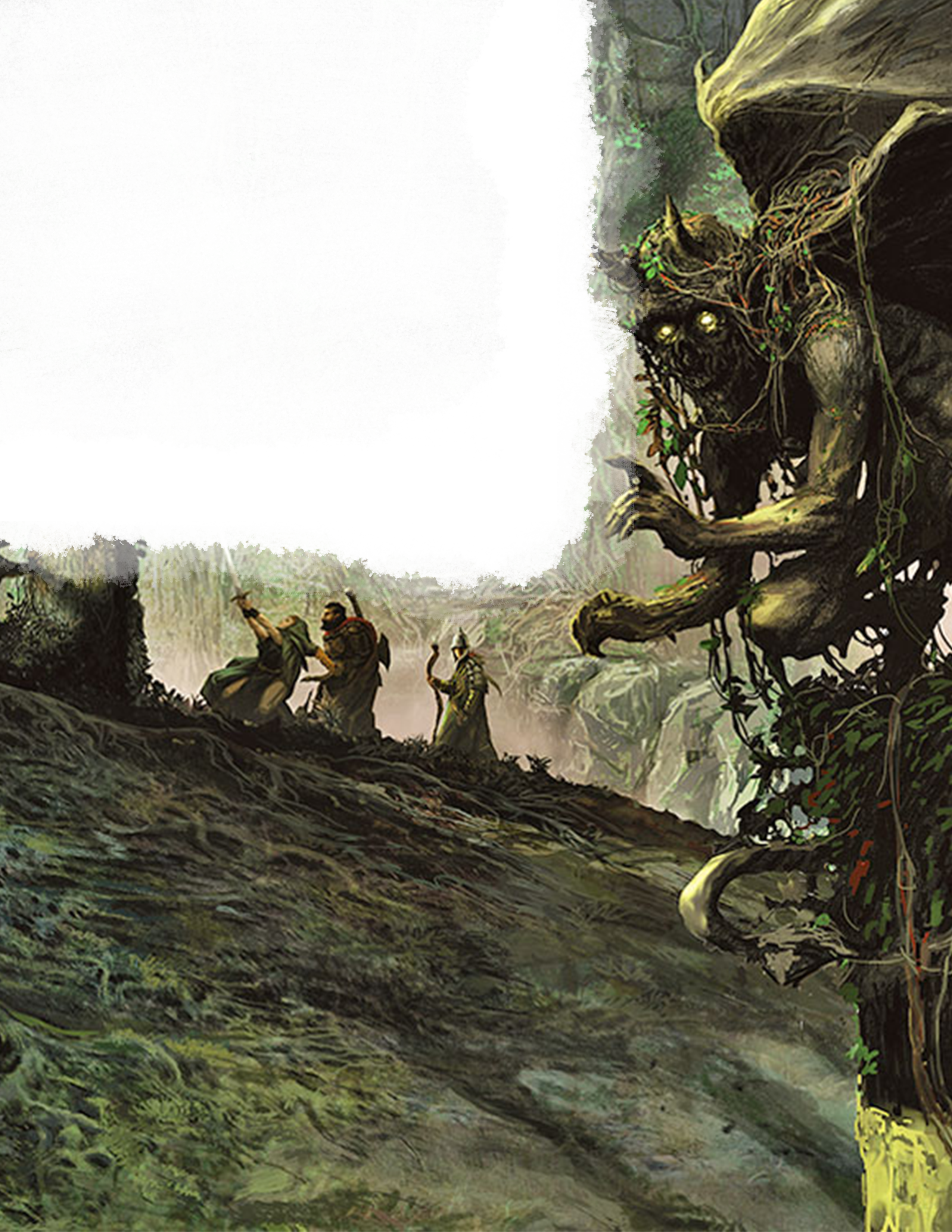 Cursed Forest Dungeons And Dragons (2550x3300), Png Download