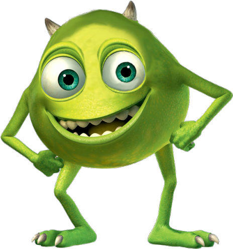 Transparent Mike Wazawski With Two Eyes - Mike Wazowski (500x510), Png Download