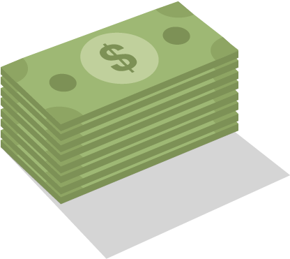 Spring Money Stack - Solar Power (430x411), Png Download