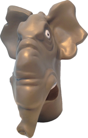 Karl The Elephant Head - Indian Elephant (309x480), Png Download