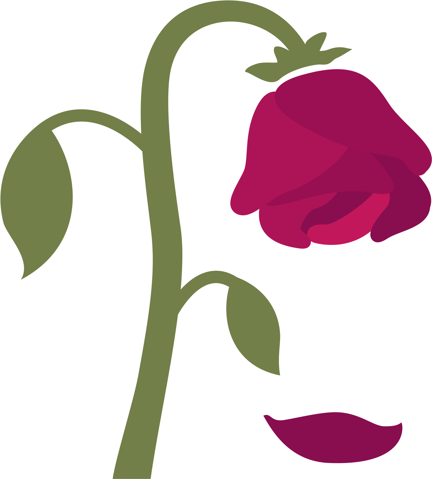 240 × 240 Pixels - Wilted Flower Emoji (600x600), Png Download