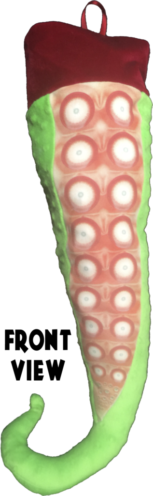 Solstice Tentacle Stocking Front View - H. P. Lovecraft Historical Society (317x1024), Png Download