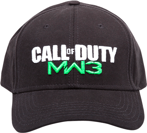 Call Of Duty - Black. Mw 3 Adjustable Cap (930x1156), Png Download