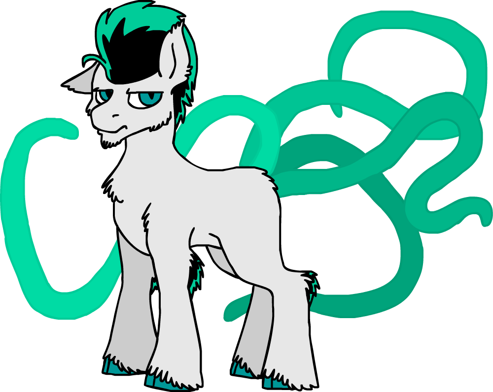 Ravenquill, Blank Flank, Demon, Demon Pony, Oc, Oc - Artist (1000x796), Png Download