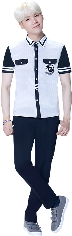 Smart X Bts - Yoongi Smart Uniform (384x840), Png Download