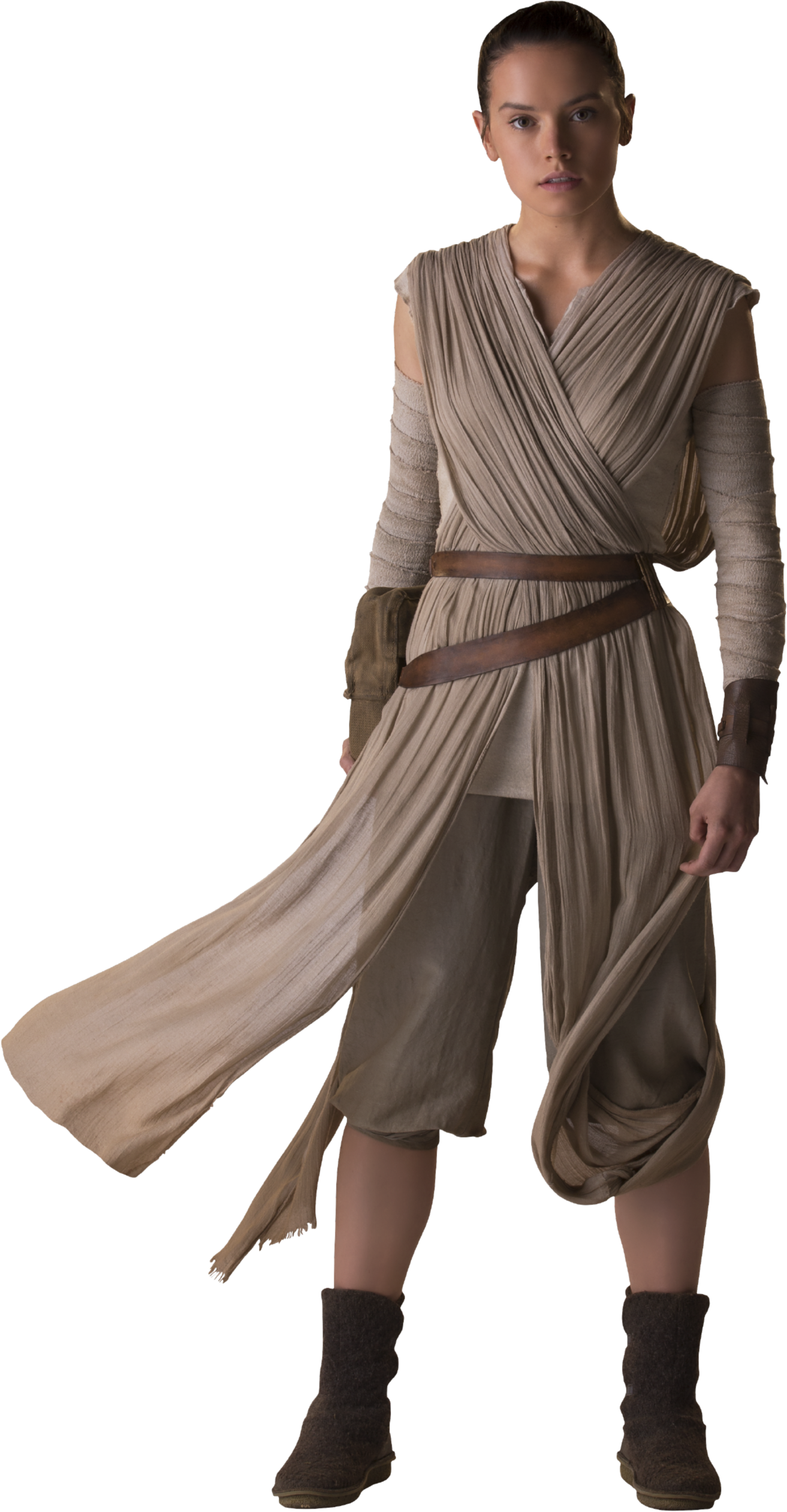 Star Wars Character Rey - Cosplay Costume Rey Star Wars The Force Awakens (1313x2522), Png Download