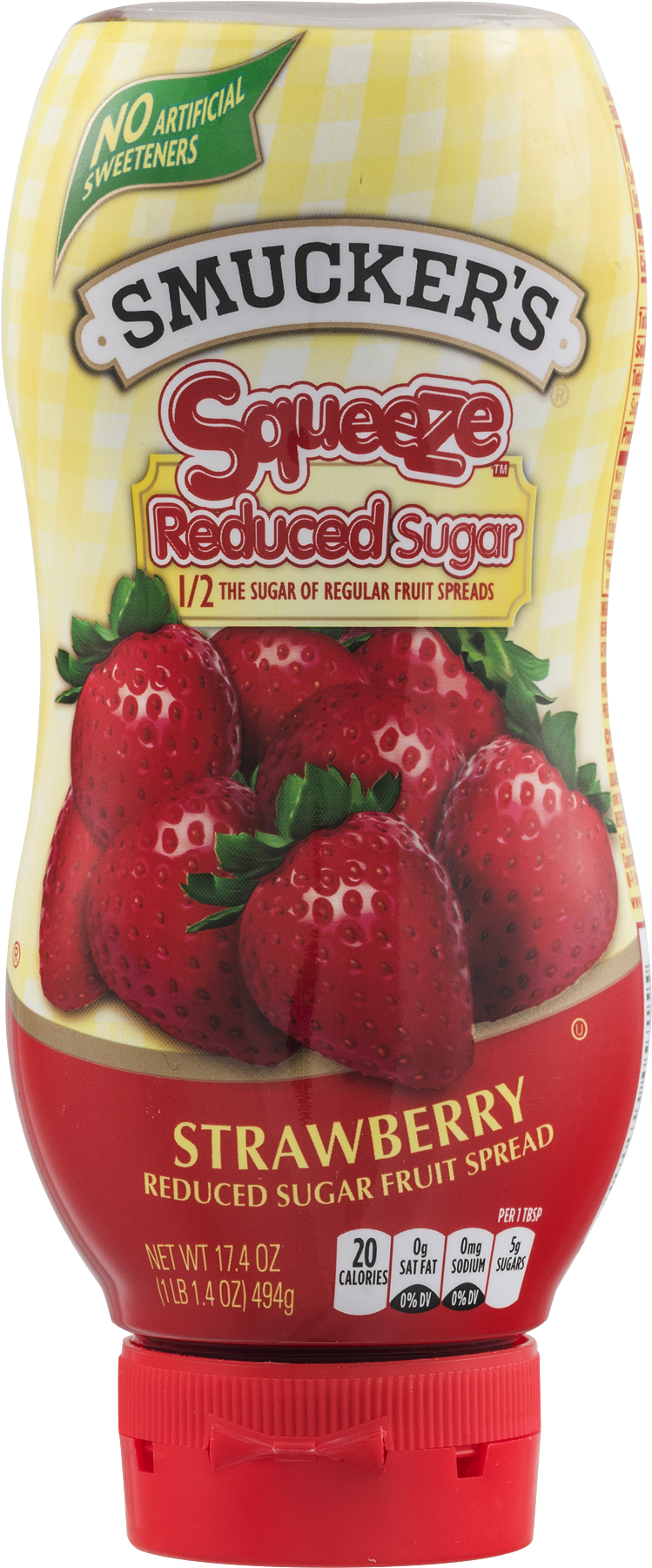 Great Value Creamy Peanut Butter &amp - Smucker's Squeeze Fruit Spread, Strawberry - 17.4 Oz (1800x1800), Png Download