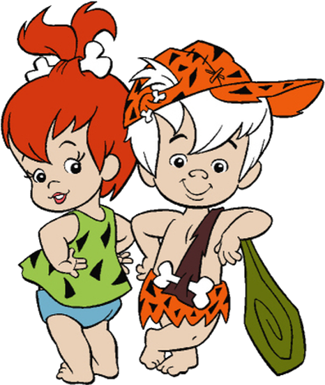 Share This Image - Pebbles Y Bam Bam (600x600), Png Download